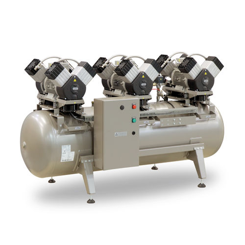 Dental air compressor - DK50 3X4VR/M - EKOM spol - modular / multi-post / with air dryer
