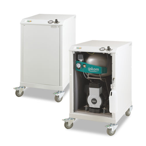 Laboratory air compressor DK50 PLUS EKOM spol on casters