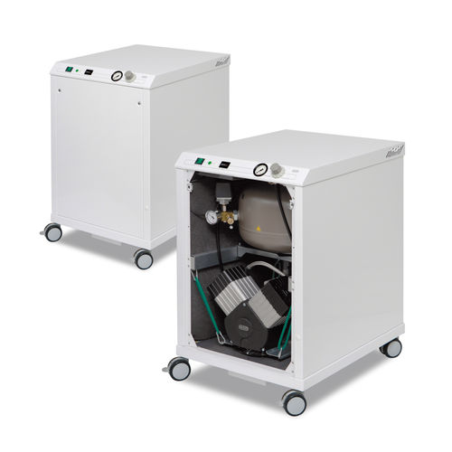 Laboratory air compressor - DK50 2V - EKOM spol - membrane / on casters / oil-free