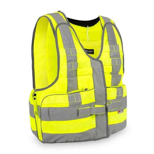 Unisex first aid vest - EB02.085 - ELITE BAGS - with pocket / yellow / grey