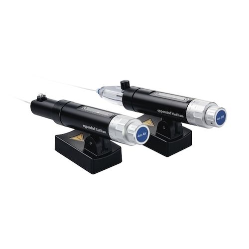 Manual micro-injector - CellTram® 4m series - Eppendorf SE - pneumatic / cell / for research