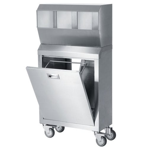 Overshoes cabinet - ER-125 series - ERYIGIT Medical Devices  - hospital / with shelf / on casters