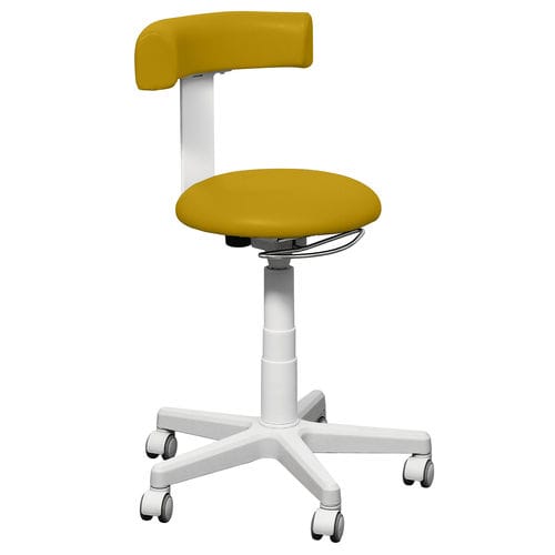Doctor's office stool - SPD - Euroclinic MediCare Solutions - height-adjustable / on casters / with backrest