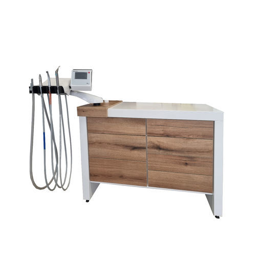 Podiatry workstation - WOOD - Euroclinic MediCare Solutions - with shelves / compact