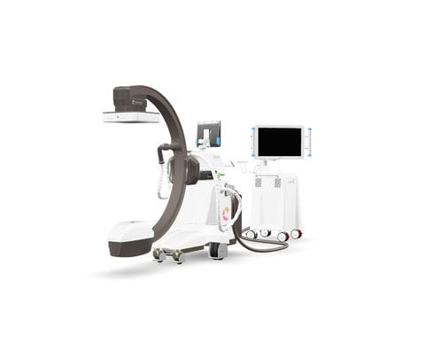 Mobile C-arm - alien x 3D ready - Eurocolumbus - with flat panel detector / with video column / with integrated video monitor