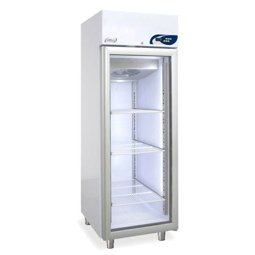 Laboratory freezer - LFG MD 625 - EVERmed  - upright / 1-door / with glass door