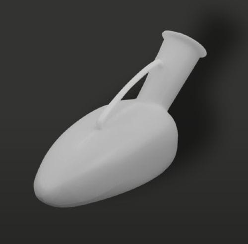 Polyethylene urinal - 25111 - F.L. Medical - horizontal / men's