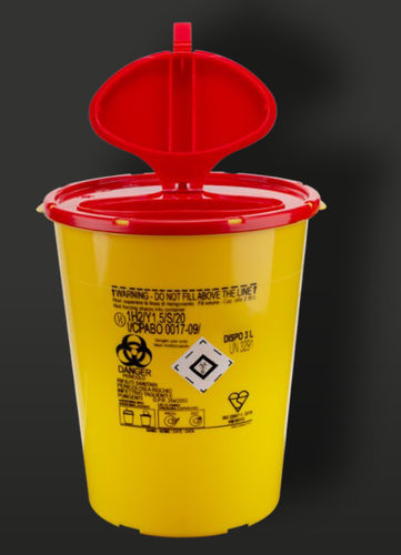 Waste container - 2520 series - F.L. Medical - polyethylene