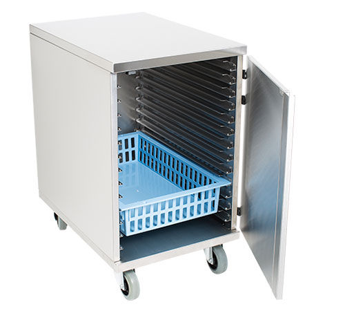Sterilization basket trolley - 50.105 series - Famos - for general purposes / transport / stainless steel