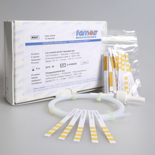 Sterilization test kit - 15.100 series - Famos - Bowie-Dick