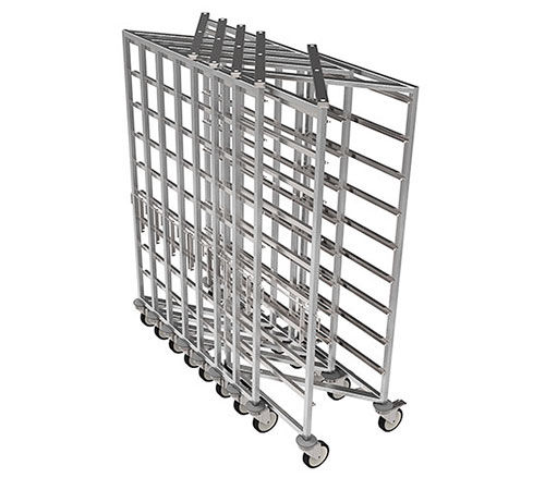 Sterilization basket trolley - Famos - transport / stainless steel / mobile