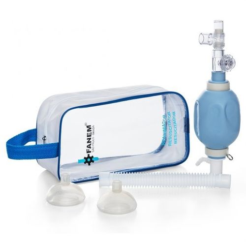 Infant manual resuscitator - 020 - Fanem - silicone / reusable / with pop-off and PEEP valves