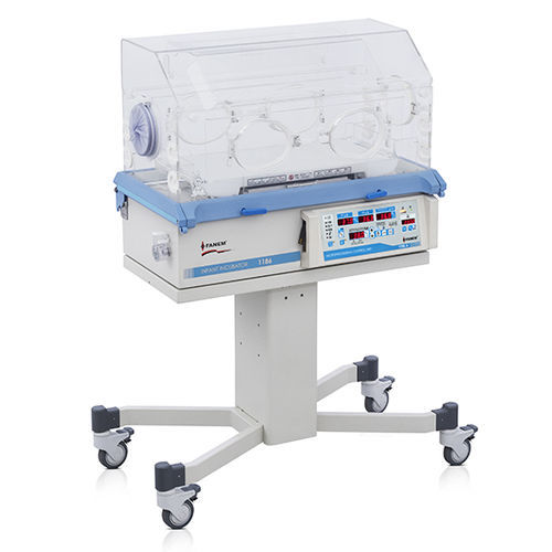 Neonatal incubator on casters - 1186 A - Fanem - Trendelenburg / reverse Trendelenburg