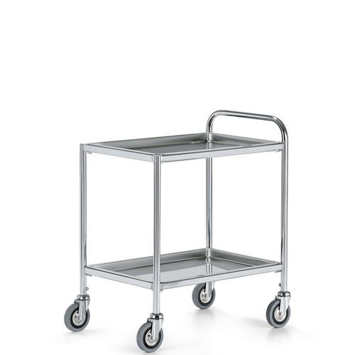 Instrument trolley - 9CM0050 - Favero Health Projects - service / stainless steel / 2-tray