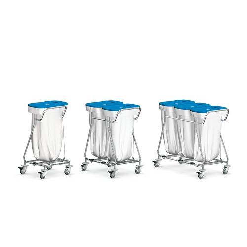 Waste linen trolley - 9CB0231 - Favero Health Projects - 1-bag / 2-bag / 3-bag