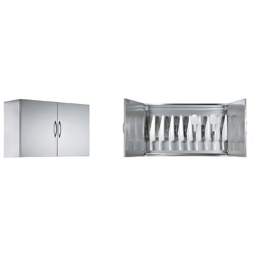 Bedpan cabinet - 9AW0200 - Favero Health Projects - hospital / wall-mounted / stainless steel
