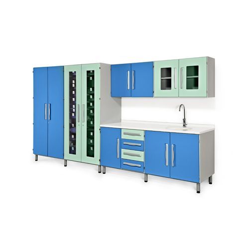 Laboratory worktop - PRAXIS XE - Favero Health Projects - with drawer / with storage unit / with sink