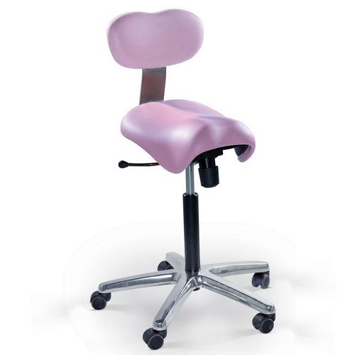 Doctor's office stool - STING ST/LE - Favero Health Projects - height-adjustable / hydraulic / with backrest