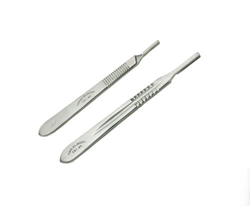 Metal handle scalpel handle - 08.161 - Fazzini