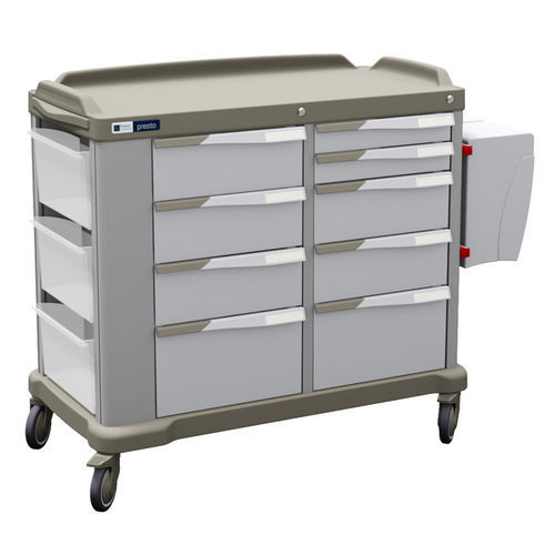 Hospital trolley - PRESTO double - Francehopital - for general purposes / transport / multi-function