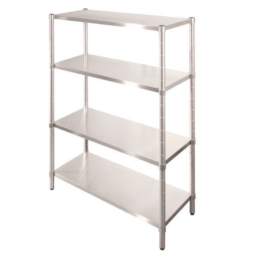 Modular shelving unit - Francehopital - stainless steel / mobile