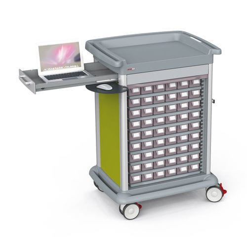 Hospital trolley - #PRE9XAEV-SPC-MED54 - Francehopital - medical records / medicine distribution / plastic