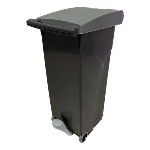 Plastic waste bin - CLIPPER - Francehopital - on casters / foot-operated