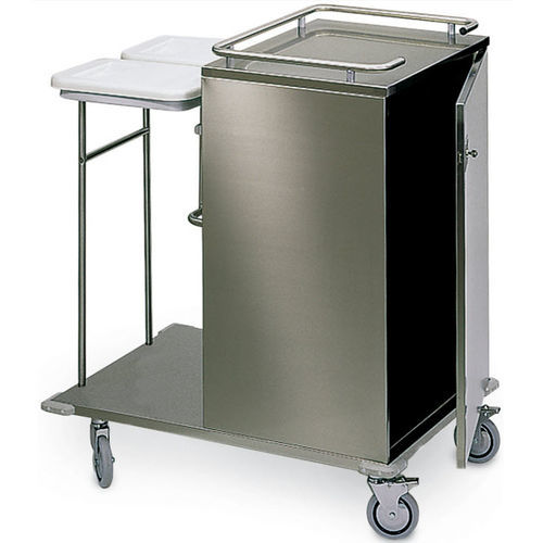 Clean linen trolley - Iseo Trio CPMC - Francehopital - dirty / medical / with shelf