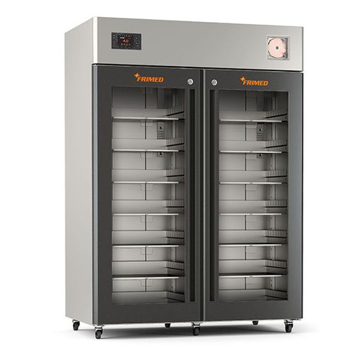 Blood bank refrigerator - AF140E - FRI.MED  - cabinet / on casters / 2 doors