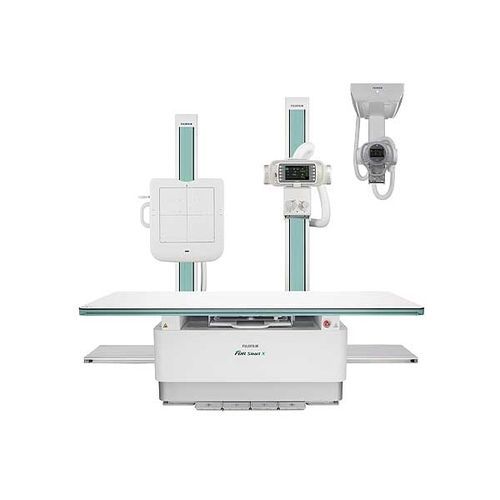 Digital X-ray system - FDR Smart X - FUJIFILM Healthcare - for multipurpose radiography / with ceiling-mounted telescopic tube stand / with floor-standing bucky