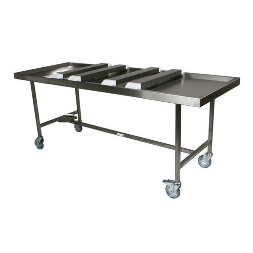 Funeral dressing table - 80551 series - Funeralia - rectangular / stainless steel