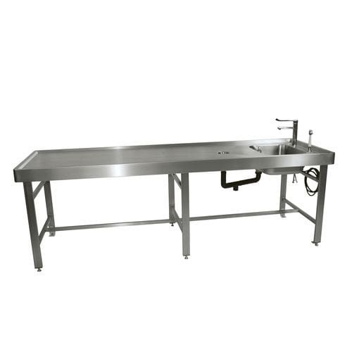 Forensic autopsy table - 80549/1/H - Funeralia - for histopathology laboratories / laboratory / dissection