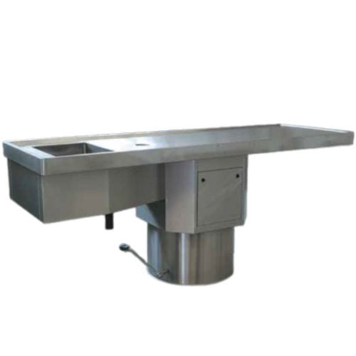 Dissection table - 80543/1/HY - Funeralia - rectangular / for animals / hydraulic