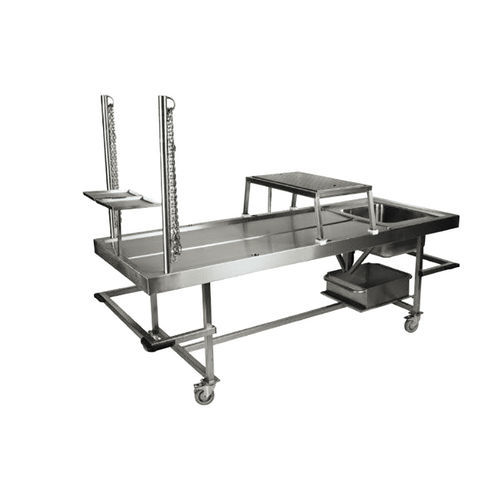 Dissection table - 88012 - Funeralia - rectangular / for animals / with sink