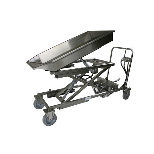Dissection cart - 88560/1 - Funeralia - waste / stainless steel