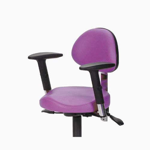 Healthcare facility stool - Hoxa Curve - Gardhen Bilance  - height-adjustable / with backrest