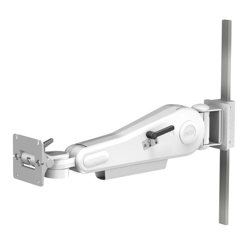 Height-adjustable support arm - VHM - GCX Corporation - for monitors / medical / wall-mounted