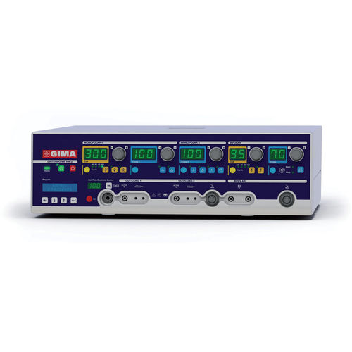 Monopolar cutting electrosurgical unit - DIATERMO MB 300D - GIMA - bipolar cutting / monopolar coagulation / bipolar coagulation