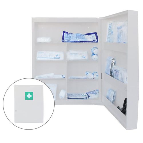 First aid cabinet - 418.035.09000 - GRAMM medical  - wall-mounted / hospital / with shelf