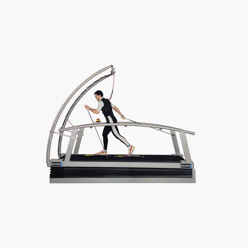 Treadmill with handrails - saturn® 300/125 r - h/p/cosmos sports & medical - with harness system