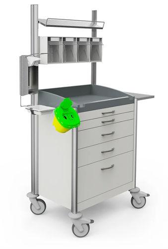 Emergency trolley - keo - HAEBERLE - treatment / dressing / stainless steel
