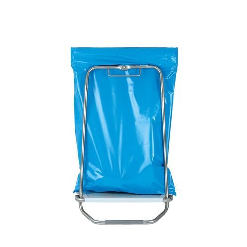 Waste trolley - MS72 - Hammerlit - stainless steel / plastic / 1-bag
