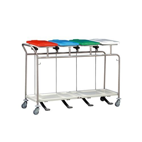 Transport trolley - MS495LTD - Hammerlit - handling / waste / stainless steel