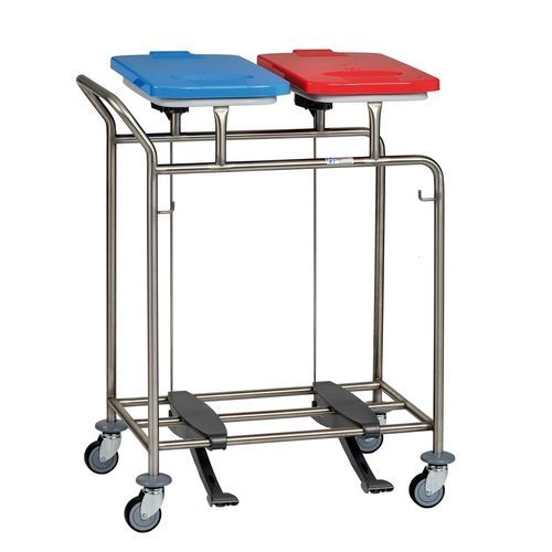 Dirty linen trolley - W295L - Hammerlit - laundry / with foot pedal / with handle