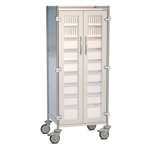 Stainless steel trolley - PMEF6422TW - Hammerlit - mobile / single-module