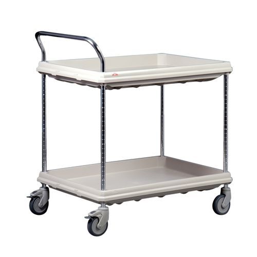 Multi-function trolley - BC26362D - Hammerlit - plastic / 2-tray / with shelf