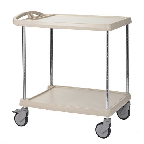 Service trolley - MC20302 - Hammerlit - polyethylene / 2-shelf / with tray