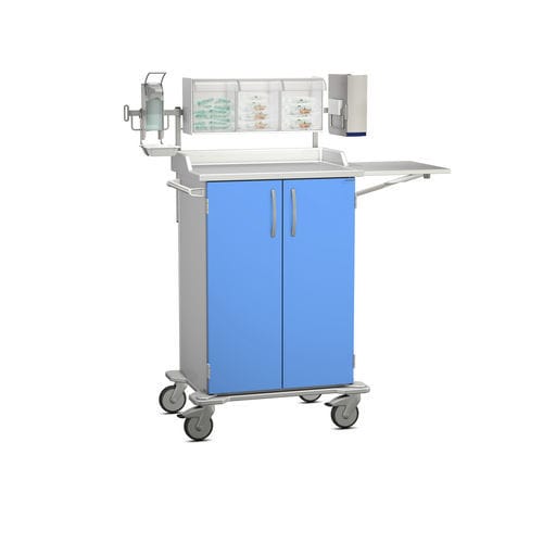 Patient care trolley - K42 - Modell 34 - Hammerlit - with hinged door / 2-door / 5-tray