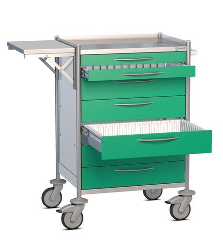 Sterile material trolley - PMEF6412 - Hammerlit - medical / transport / stainless steel