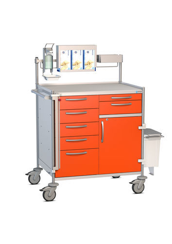 Medical trolley - PMEF4412 - Hammerlit - stainless steel / double-module / mobile